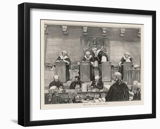 The Court of the Queen's Bench in Session-null-Framed Art Print