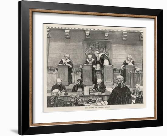 The Court of the Queen's Bench in Session-null-Framed Art Print