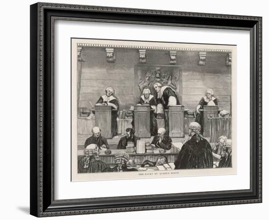 The Court of the Queen's Bench in Session-null-Framed Art Print