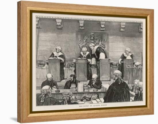 The Court of the Queen's Bench in Session-null-Framed Stretched Canvas