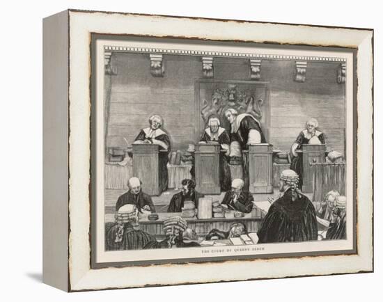 The Court of the Queen's Bench in Session-null-Framed Stretched Canvas