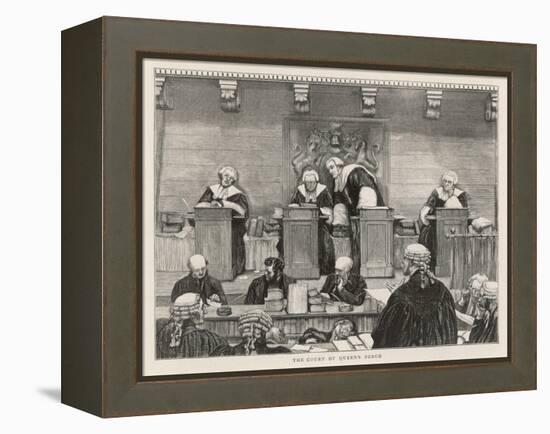 The Court of the Queen's Bench in Session-null-Framed Stretched Canvas