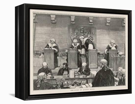 The Court of the Queen's Bench in Session-null-Framed Stretched Canvas