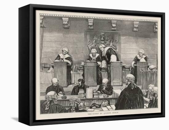 The Court of the Queen's Bench in Session-null-Framed Stretched Canvas