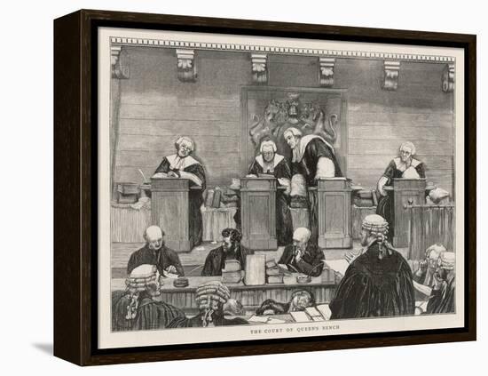 The Court of the Queen's Bench in Session-null-Framed Stretched Canvas