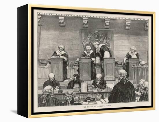 The Court of the Queen's Bench in Session-null-Framed Stretched Canvas