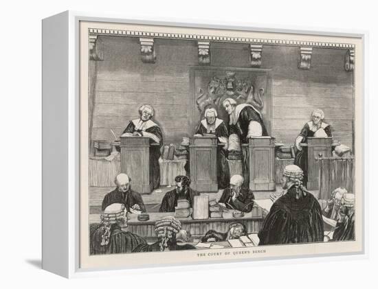 The Court of the Queen's Bench in Session-null-Framed Stretched Canvas