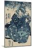 The Courtesan Hanao of Ogi-ya-Kuniyoshi Utagawa-Mounted Giclee Print