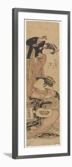 The Courtesan Sogiku of the Matsukaneya House-Isoda Koryusai-Framed Giclee Print