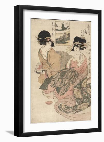 The Courtesan Tsukasa of ?giya-Kitagawa Utamaro-Framed Giclee Print