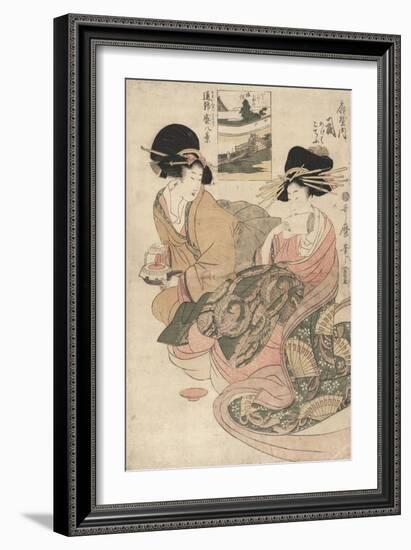 The Courtesan Tsukasa of ?giya-Kitagawa Utamaro-Framed Giclee Print