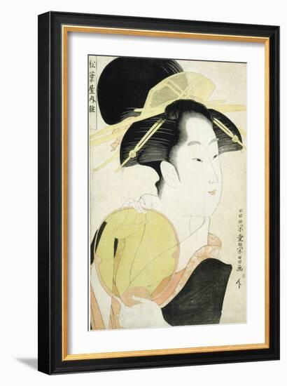 The Courtesan Yosooi of the Matsuba-Ya House-Chokosai Eisho-Framed Giclee Print