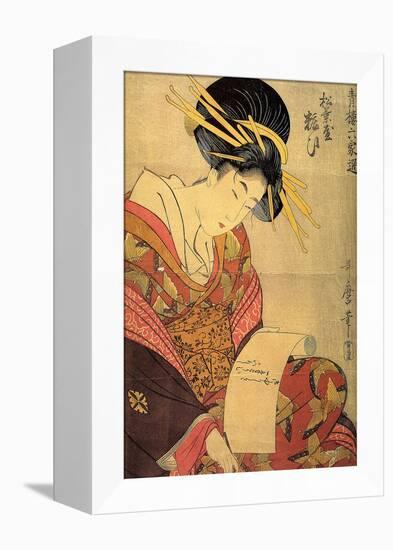 The Courtesan Yosooi of the Matsubaya House, C1800-Kitagawa Utamaro-Framed Premier Image Canvas