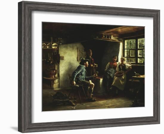 The Courtship, 1880-Emil Karl Rau-Framed Premium Giclee Print