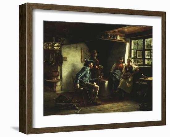 The Courtship, 1880-Emil Karl Rau-Framed Premium Giclee Print