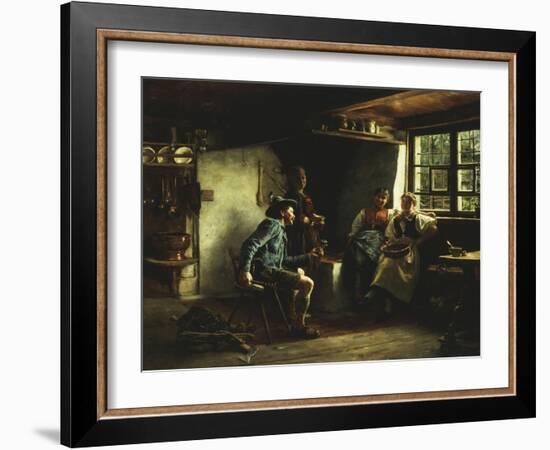 The Courtship, 1880-Emil Karl Rau-Framed Premium Giclee Print