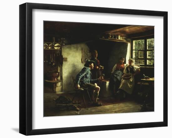 The Courtship, 1880-Emil Karl Rau-Framed Premium Giclee Print