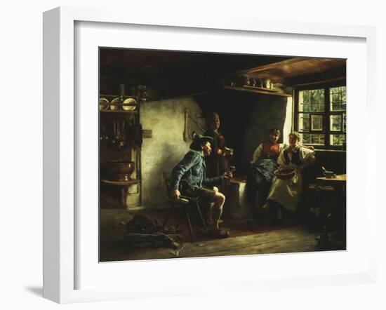 The Courtship, 1880-Emil Karl Rau-Framed Premium Giclee Print