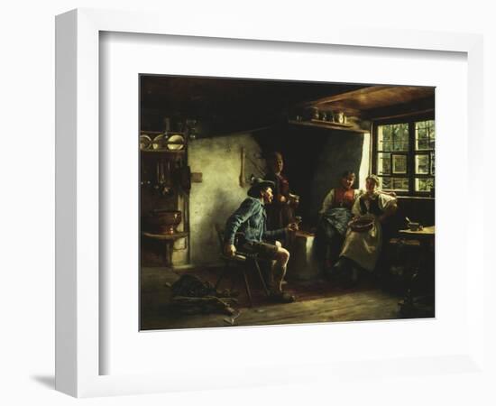 The Courtship, 1880-Emil Karl Rau-Framed Giclee Print