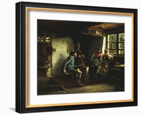 The Courtship, 1880-Emil Karl Rau-Framed Giclee Print