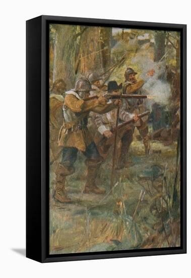 The Courtship of Miles Standish-Arthur A. Dixon-Framed Premier Image Canvas