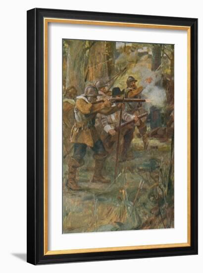 The Courtship of Miles Standish-Arthur A. Dixon-Framed Giclee Print