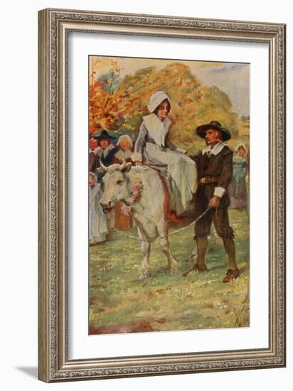 The Courtship of Miles Standish-Arthur A. Dixon-Framed Giclee Print