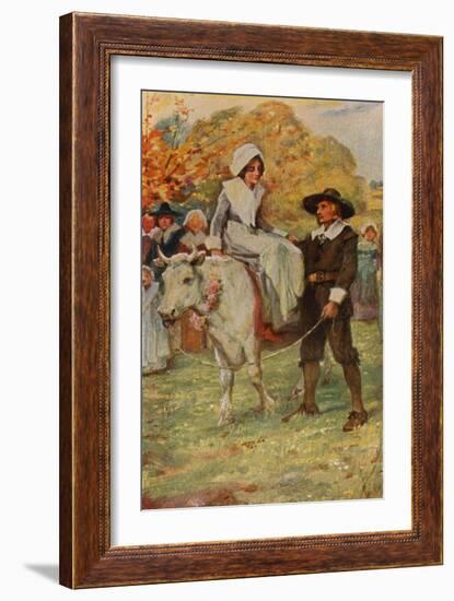 The Courtship of Miles Standish-Arthur A. Dixon-Framed Giclee Print