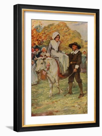 The Courtship of Miles Standish-Arthur A. Dixon-Framed Giclee Print