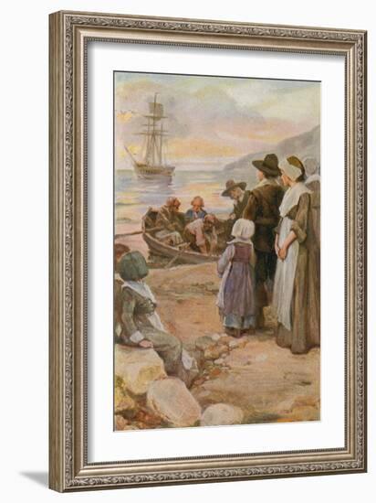 The Courtship of Miles Standish-Arthur A. Dixon-Framed Giclee Print