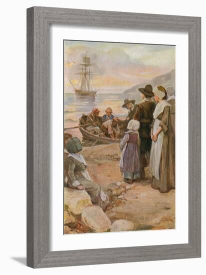 The Courtship of Miles Standish-Arthur A. Dixon-Framed Giclee Print