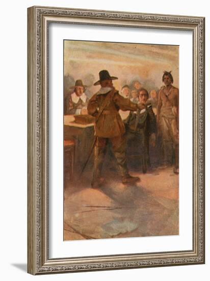 The Courtship of Miles Standish-Arthur A. Dixon-Framed Giclee Print