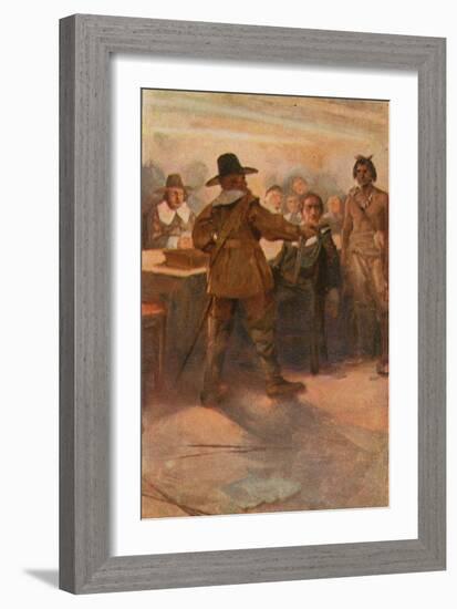 The Courtship of Miles Standish-Arthur A. Dixon-Framed Giclee Print