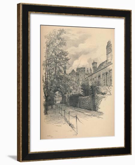 The Courtyard and Gateway of Richmond Palace, 1902-Thomas Robert Way-Framed Giclee Print