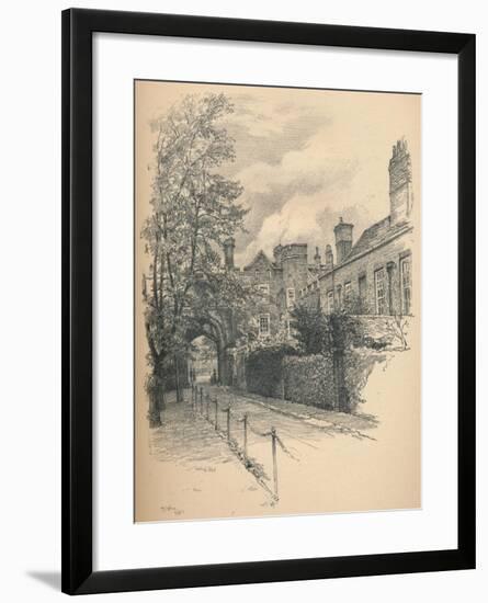 The Courtyard and Gateway of Richmond Palace, 1902-Thomas Robert Way-Framed Giclee Print