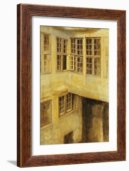 The Courtyard at 30 Strandgade-Vilhelm Hammershoi-Framed Giclee Print