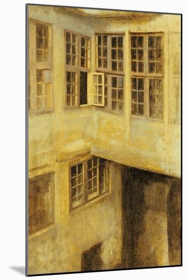 The Courtyard at 30 Strandgade-Vilhelm Hammershoi-Mounted Giclee Print