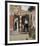 The Courtyard of a House in Delft-Pieter De Hooch-Framed Premium Giclee Print