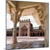 The courtyard of the Jami Masjid at Fatehpur Sikri seen from the tomb of Shaikh Salim Chisti-Werner Forman-Mounted Giclee Print