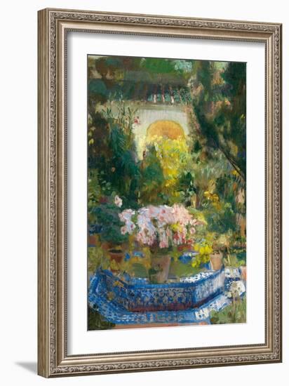 The Courtyard of the Sorolla House, 1917-Joaquín Sorolla y Bastida-Framed Giclee Print