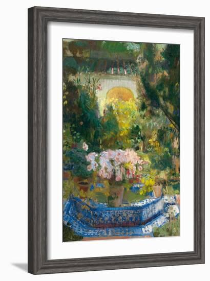 The Courtyard of the Sorolla House, 1917-Joaquín Sorolla y Bastida-Framed Giclee Print