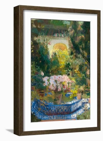 The Courtyard of the Sorolla House, 1917-Joaquín Sorolla y Bastida-Framed Giclee Print