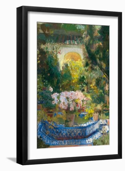 The Courtyard of the Sorolla House, 1917-Joaquín Sorolla y Bastida-Framed Giclee Print