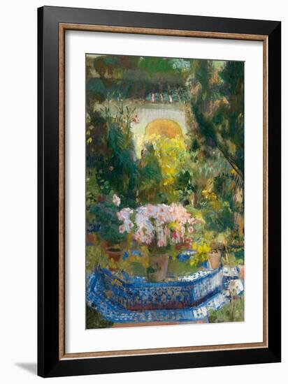 The Courtyard of the Sorolla House, 1917-Joaquín Sorolla y Bastida-Framed Giclee Print