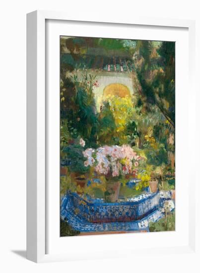 The Courtyard of the Sorolla House, 1917-Joaquín Sorolla y Bastida-Framed Giclee Print