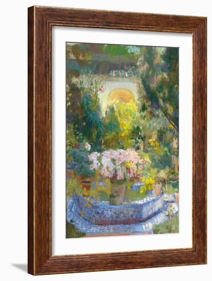 The Courtyard of the Sorolla House-Joaquín Sorolla y Bastida-Framed Giclee Print