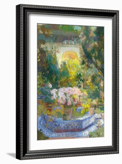 The Courtyard of the Sorolla House-Joaquín Sorolla y Bastida-Framed Giclee Print