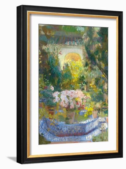 The Courtyard of the Sorolla House-Joaquín Sorolla y Bastida-Framed Giclee Print