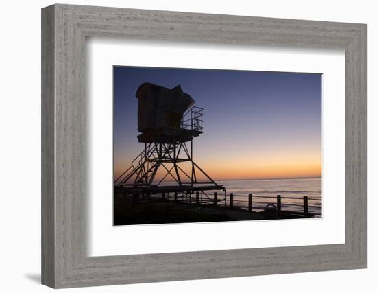 The Cove with lifeguard stand, La Jolla, San Diego, California, USA-Bill Bachmann-Framed Photographic Print