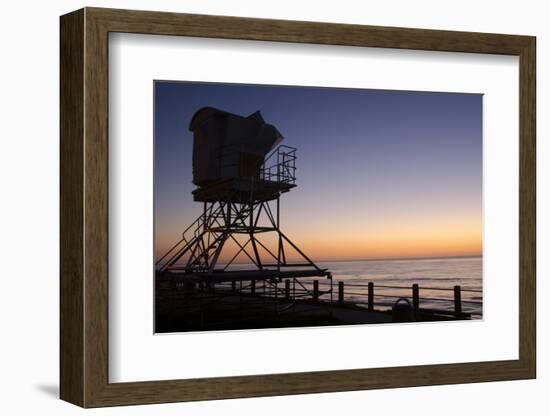 The Cove with lifeguard stand, La Jolla, San Diego, California, USA-Bill Bachmann-Framed Photographic Print